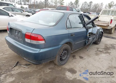 1996 Honda Civic Lx из США, поврежденный, VIN 1HGEJ6675TL054456